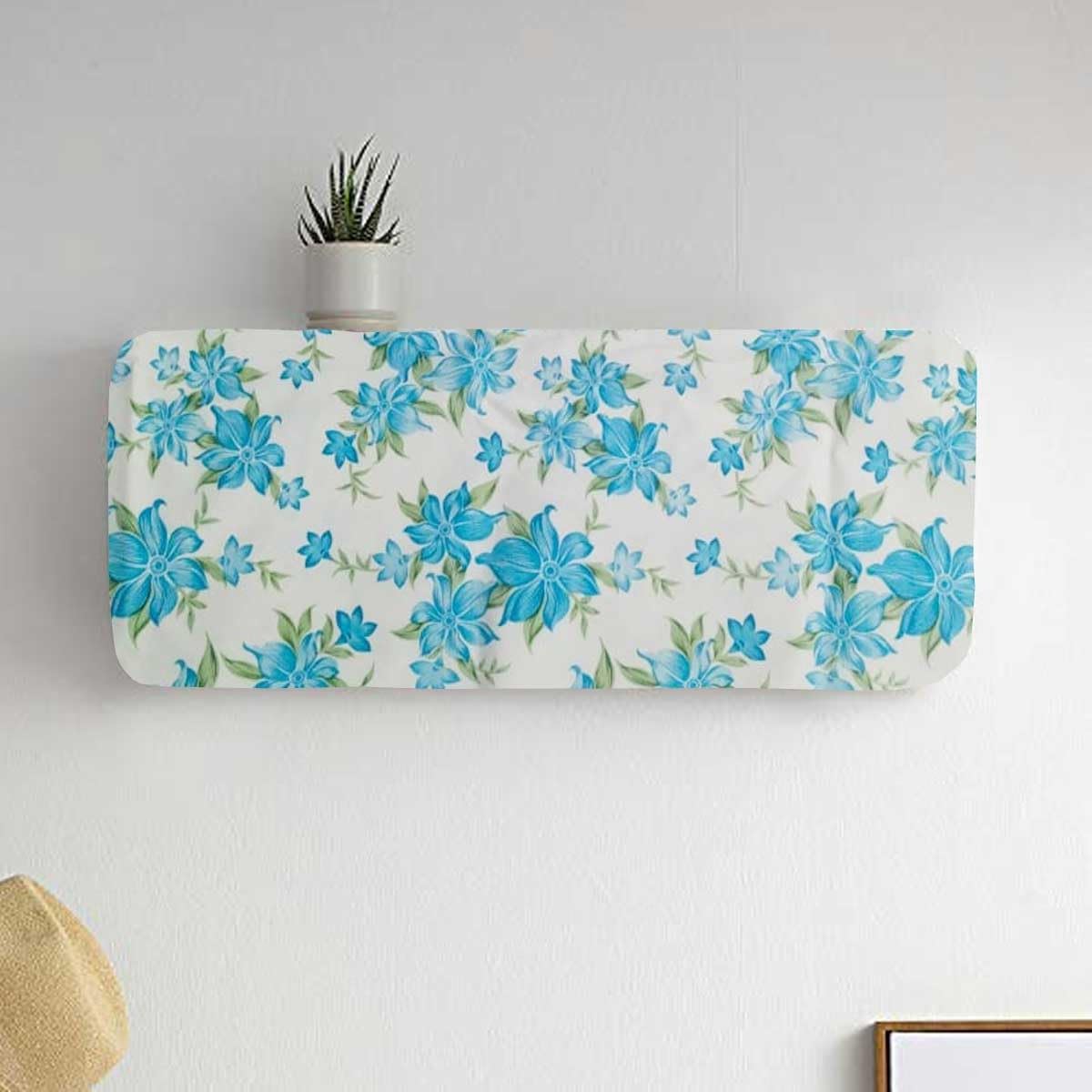 Fancy And Decorative Split Indor Ac Cover 1.5 Ton For All Brands universal size (firozi) 1