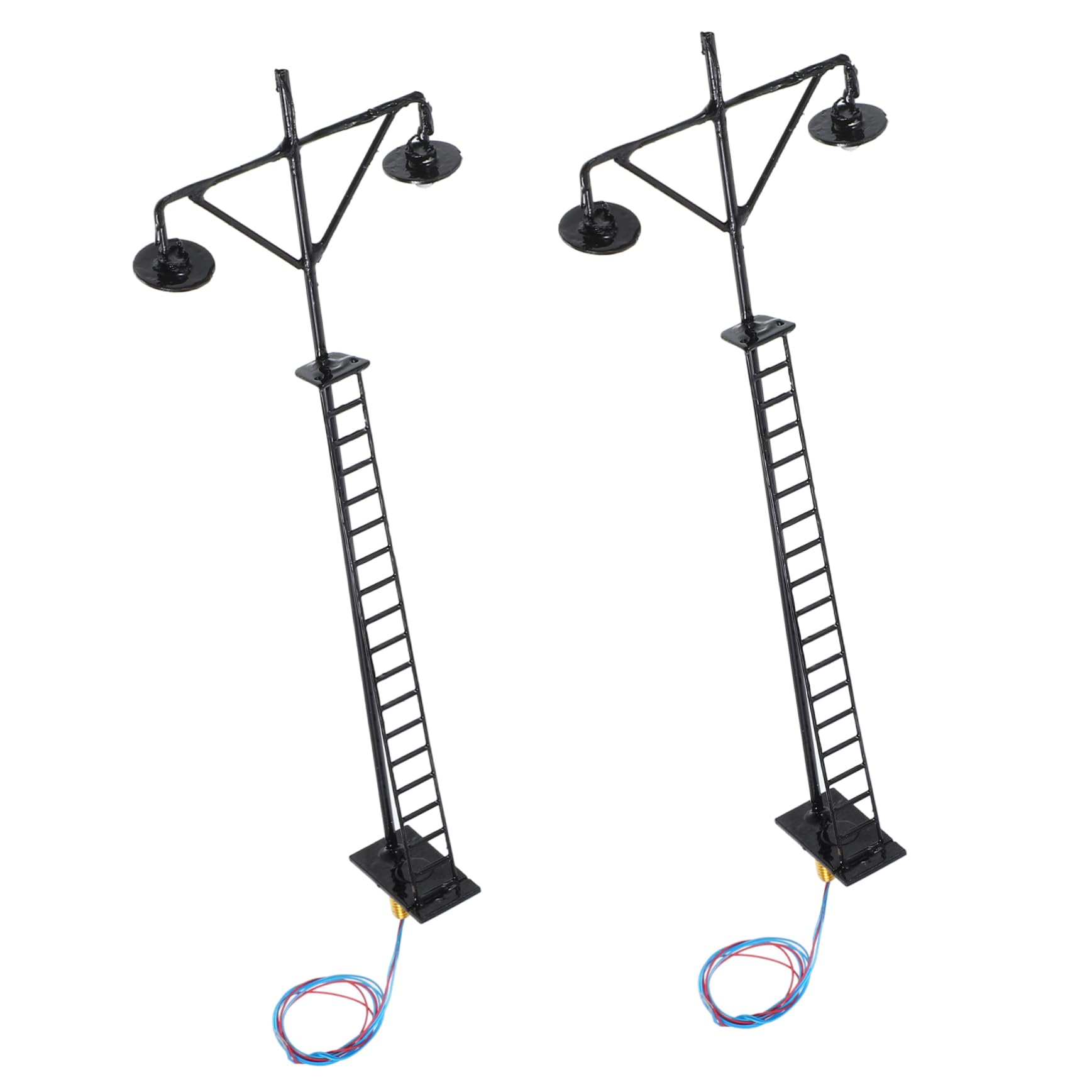 SEWOART 2pcs Mini Model Railroad Signal Light Table Ornament Realistic Train Lamps for Garden Building Toy