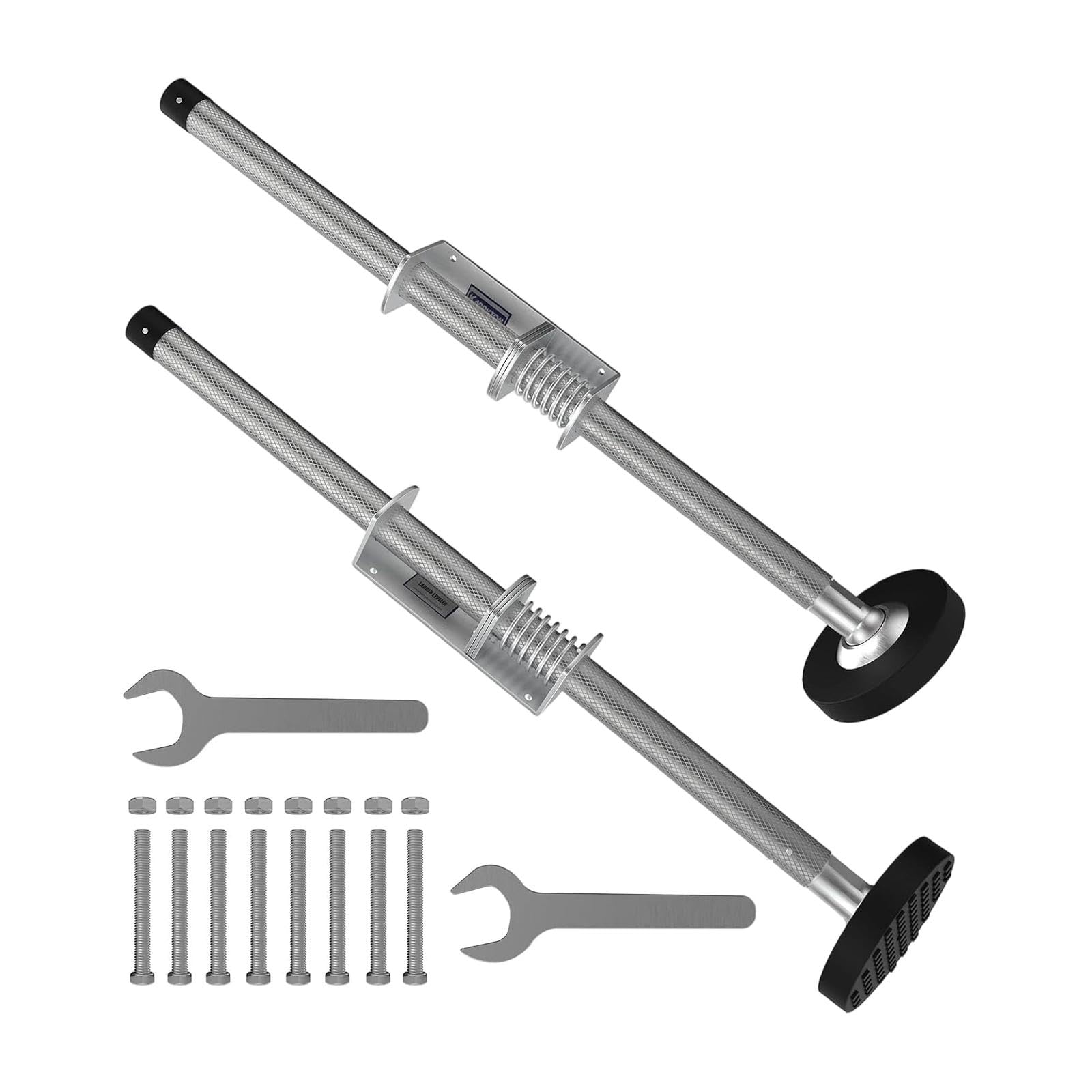 2x livellatori per scale, strumento di livellamento in lega di alluminio, stabilizzatore regolabile per cemento, terreno irregolare, piastrelle di, 50 Cm