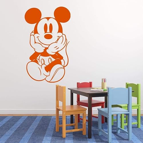 Miniatura 4 de Mickey Mouse Silhouette Vinyl Wall Decal For Kids Bedroom or Playroom - Themed Home Decor