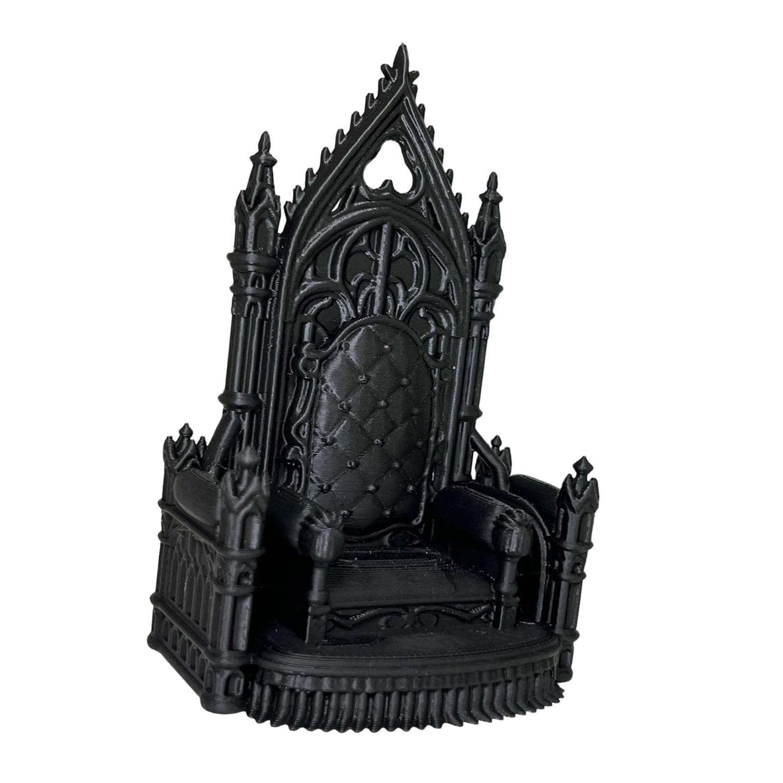 ljhnba 3D Printed Small Throne Offices Decoration 11cm in Height Decorative Figurine Dark Miniature