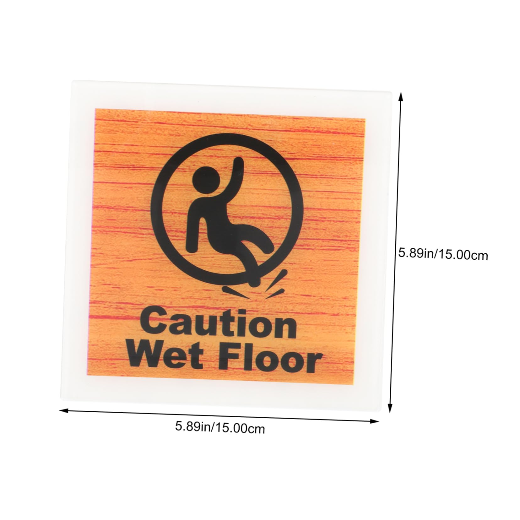 Veemoon Caution Wet Floor Sign Safety Notice for Restaurants Commercial Use Bright Warning Decor Indicator Easy Installation Indoor Outdoor Application