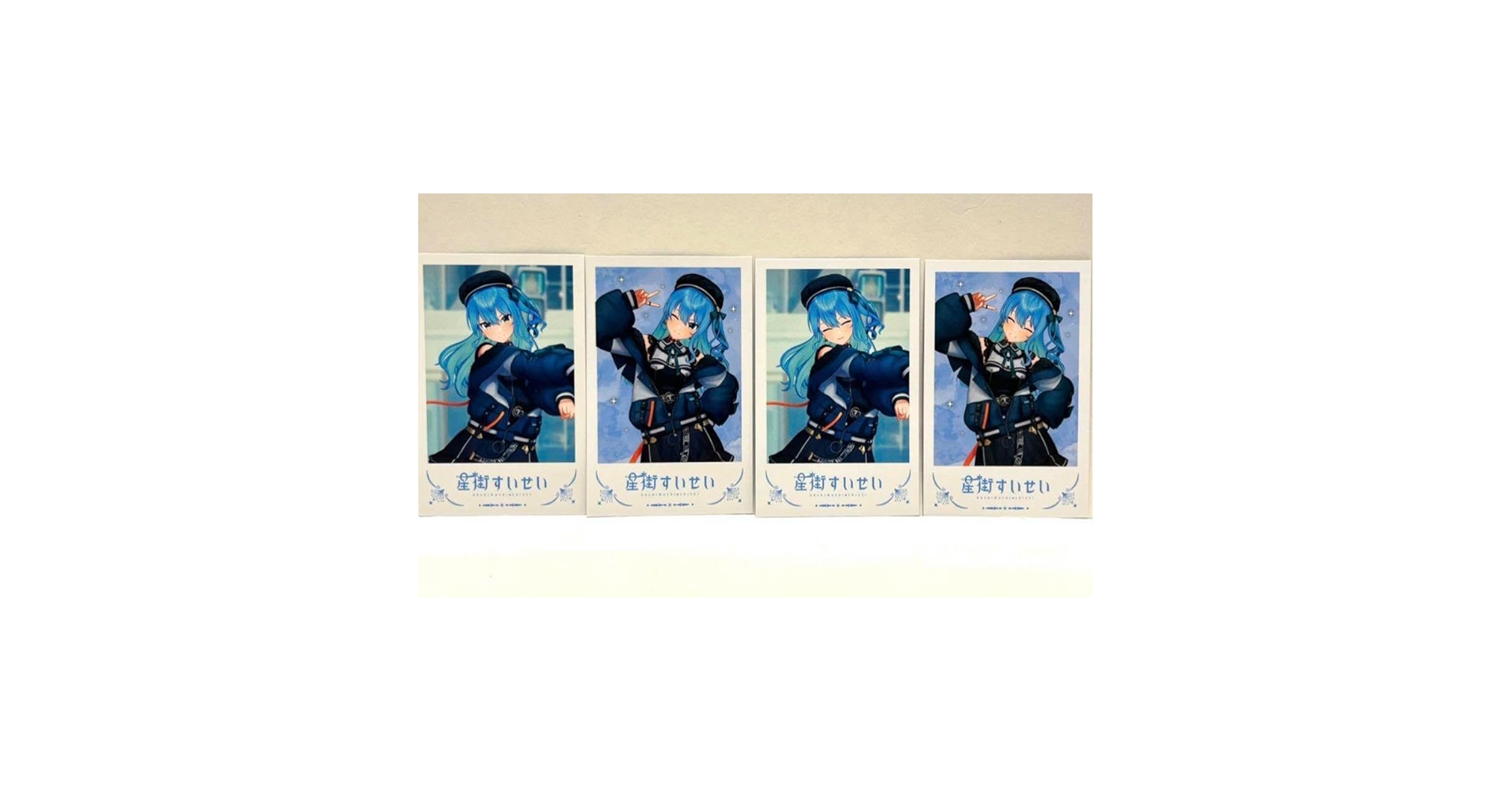 Amazon.co.jp: TSUTAYA 星街すいせい チェキ風カード 全4種