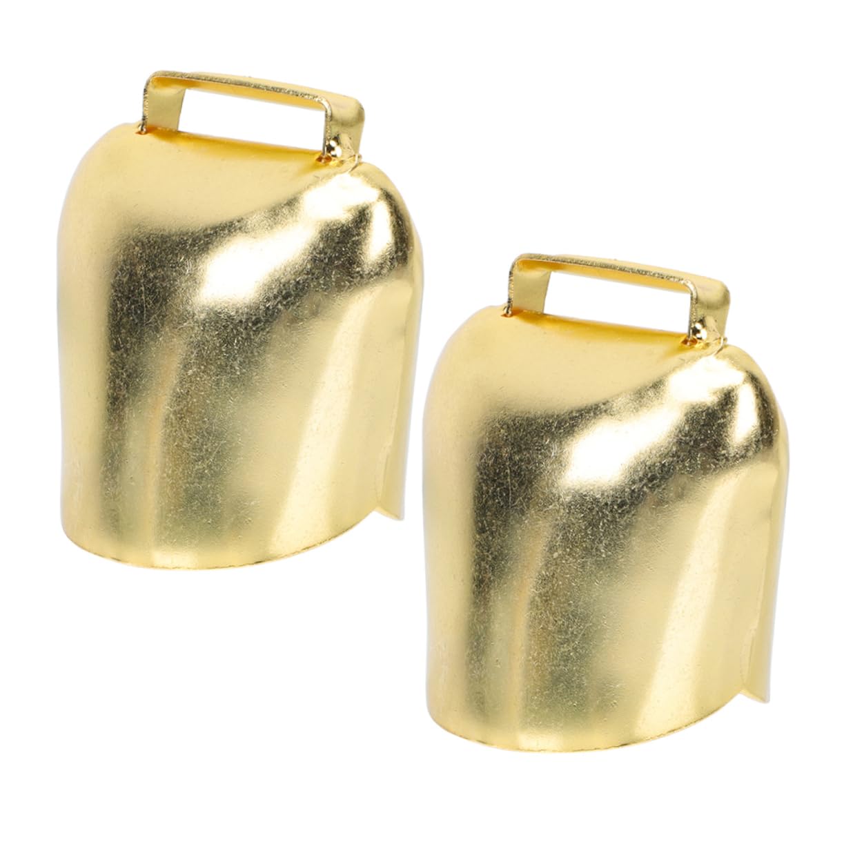 BCOATH Metal Cowbells Vintage Jingle Bells for Christmas Decor Sports Events Pet Play