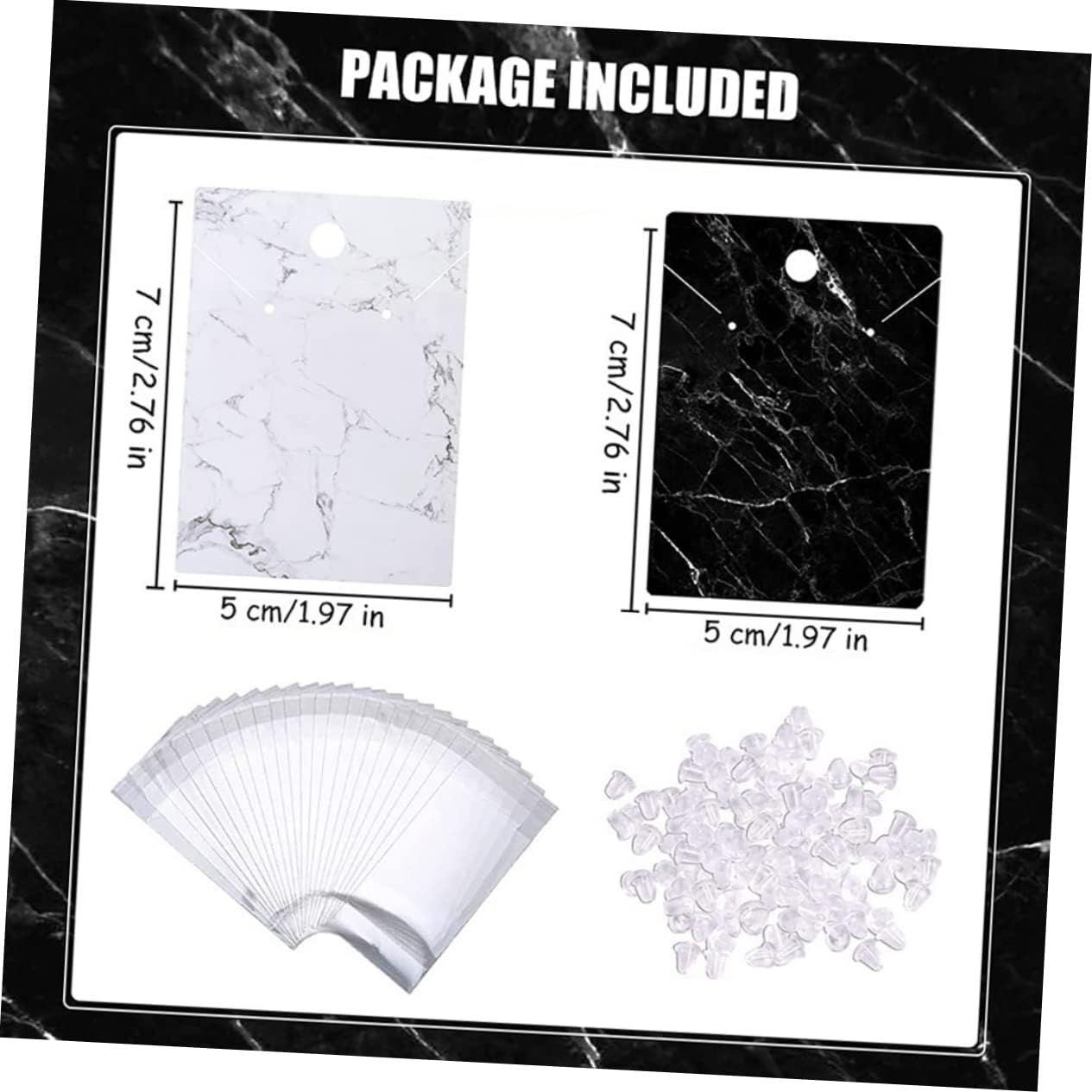 Uonlytech 1 Set Jewelry Display Cards for Necklace Earring Earring Cards Holes Necklace Jewelry Packaging Set