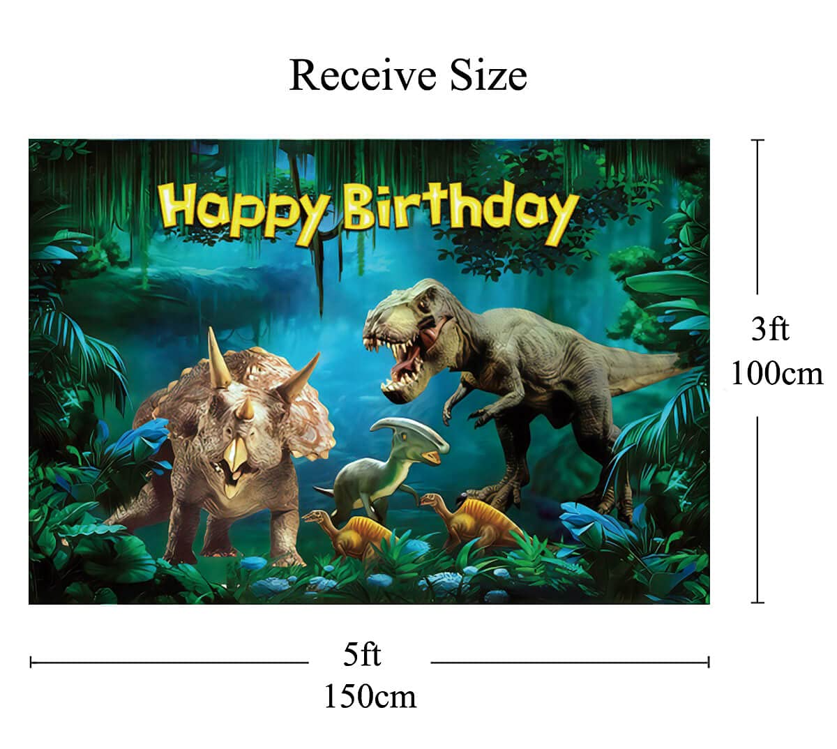 Buy Jurassic World Birthday Backdrop for Boys Dinosaur World Wild