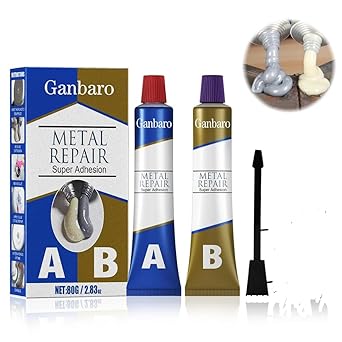 Magic Metal Mending, Cold Weld Metal Repair Paste Adhesive Gel, Ab Strong Glue Universal Metal Plastic Weld Repair Glue Aluminum, Chrome, Stainless Steel
