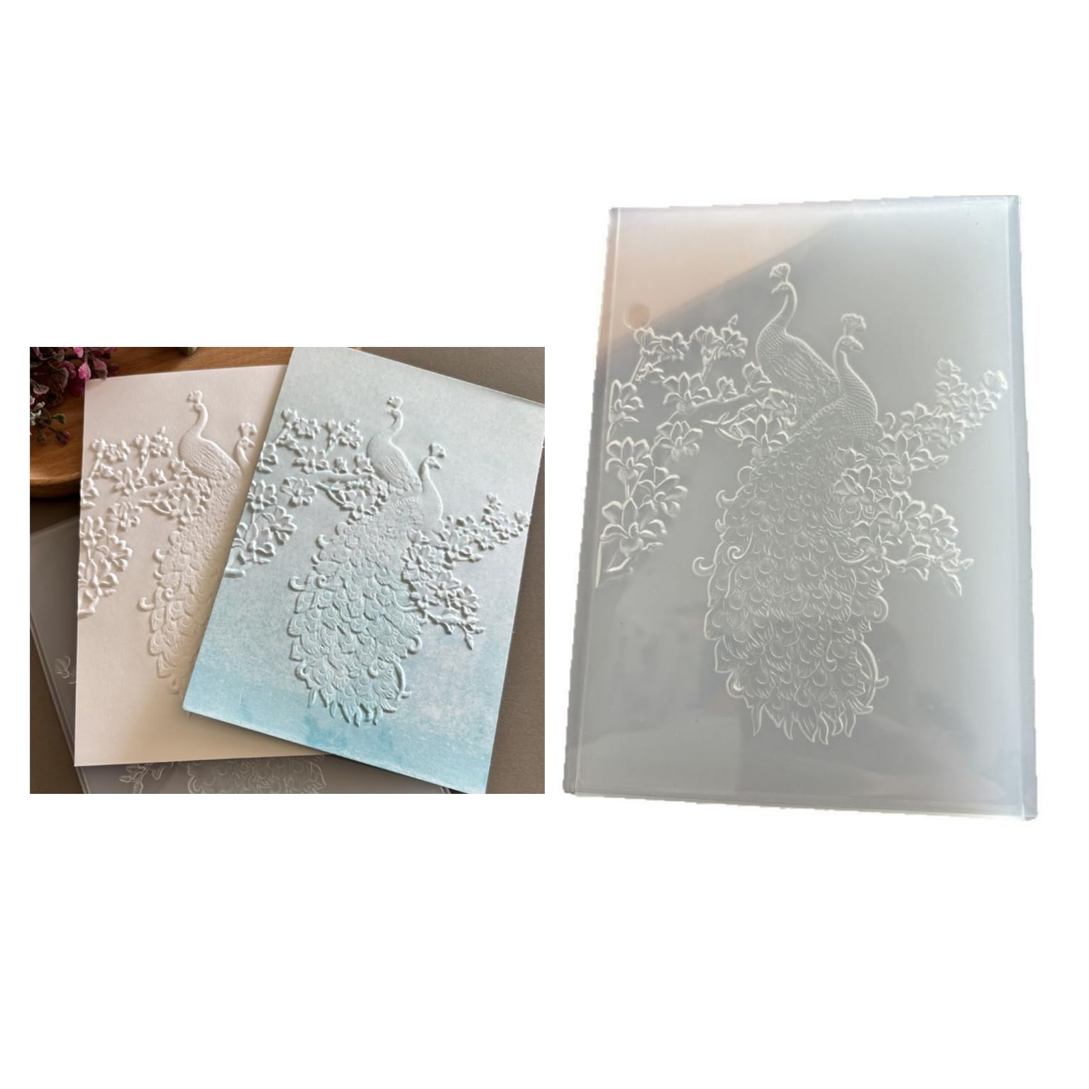 Dandelion Embossing Folders For Card Making - Plastic Templates For DIY Crafts
