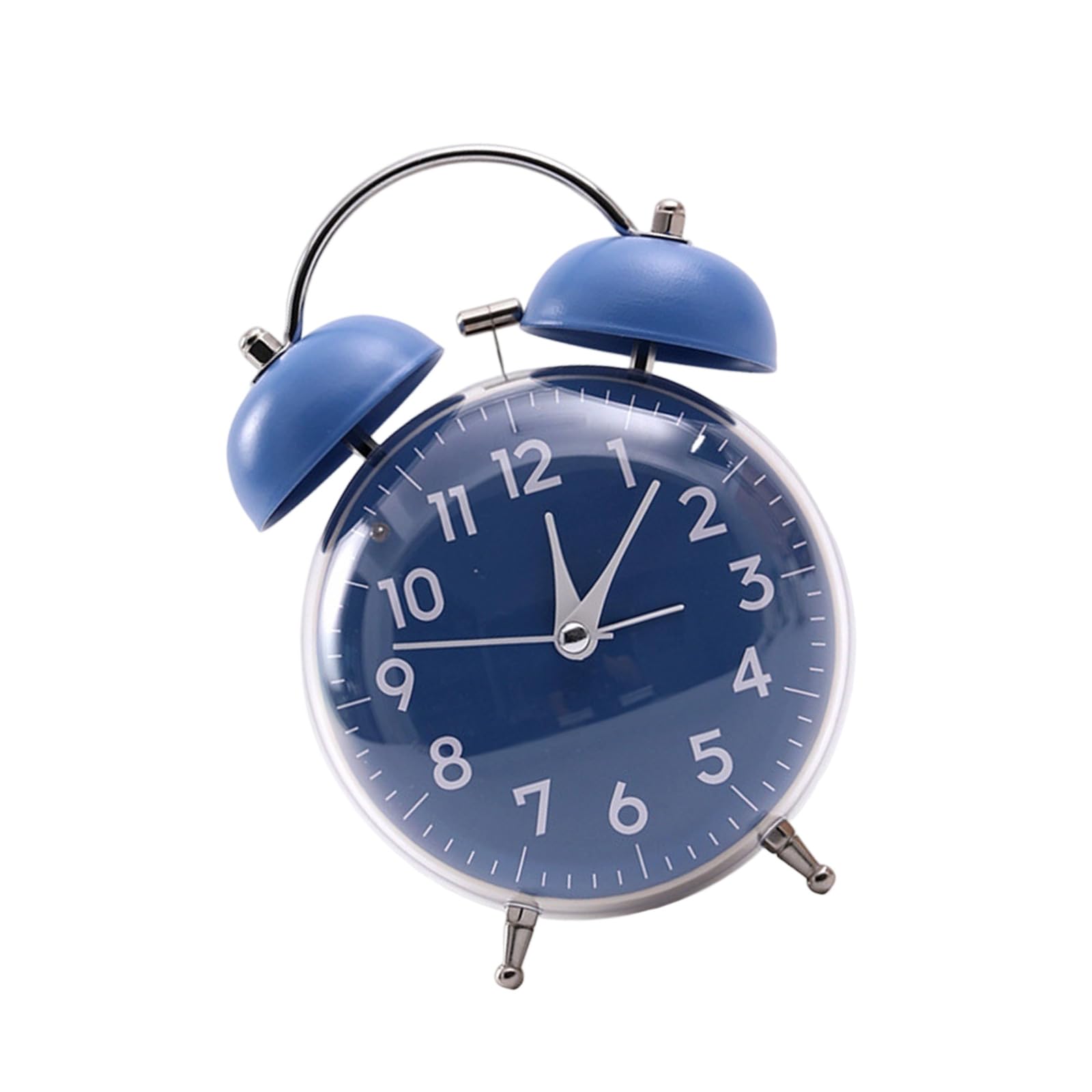Kalttoy Extra Loud Twin Bells Alarm Clock with Night Light Quiet Movement Vintaged Type Home Decoration Analog Alarm Clock