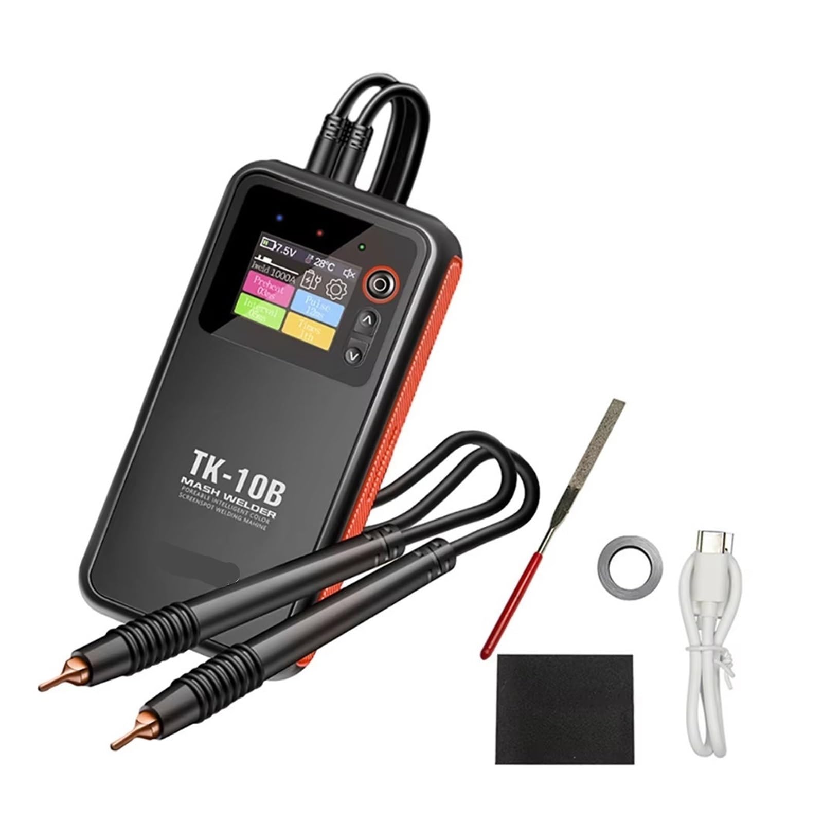 Poste de Soudure, Soudeuse par points numérique à double impulsion, outil portable 5000 mAh for batterie 18650 DIY