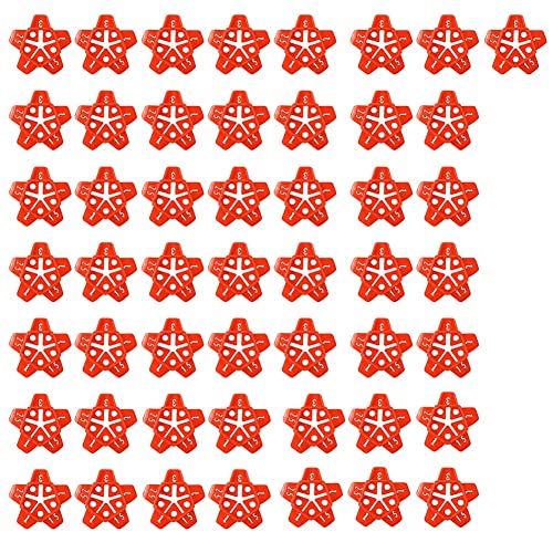 WJYXSH 50pcs 1/1.5/2/2.5/3mm Wall Tiles Ceramic Gap Locator Cross Tile Leveling System Gap Grout Pump Floor Construction Tools Reuse