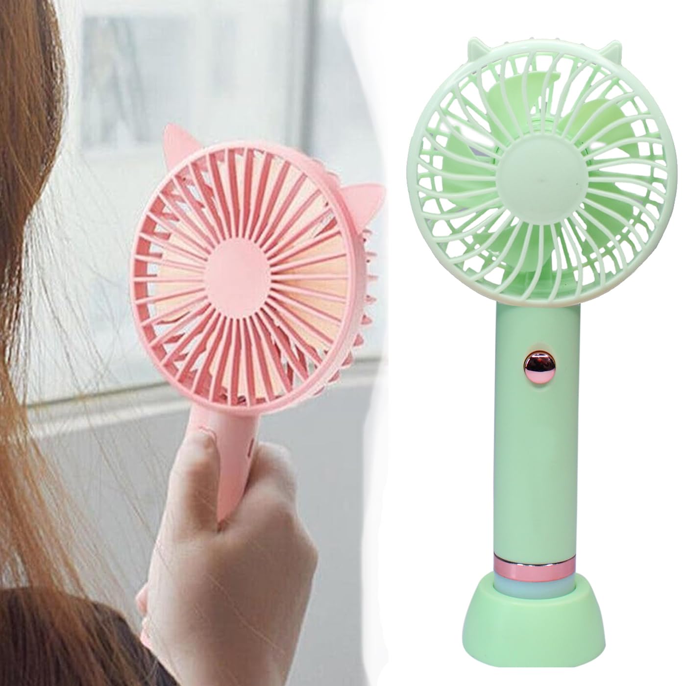 IYAAN Portable Cute Hand Fan, Pocket Fan, Mini Fan, Small Fan, Charging Fan With Light, Mini Personal Hand Fan Rechargeable Use Fan For Kids And Women And Men, Makeup (B0CY9JDF2C) Amazon Price History, Amazon Price Tracker