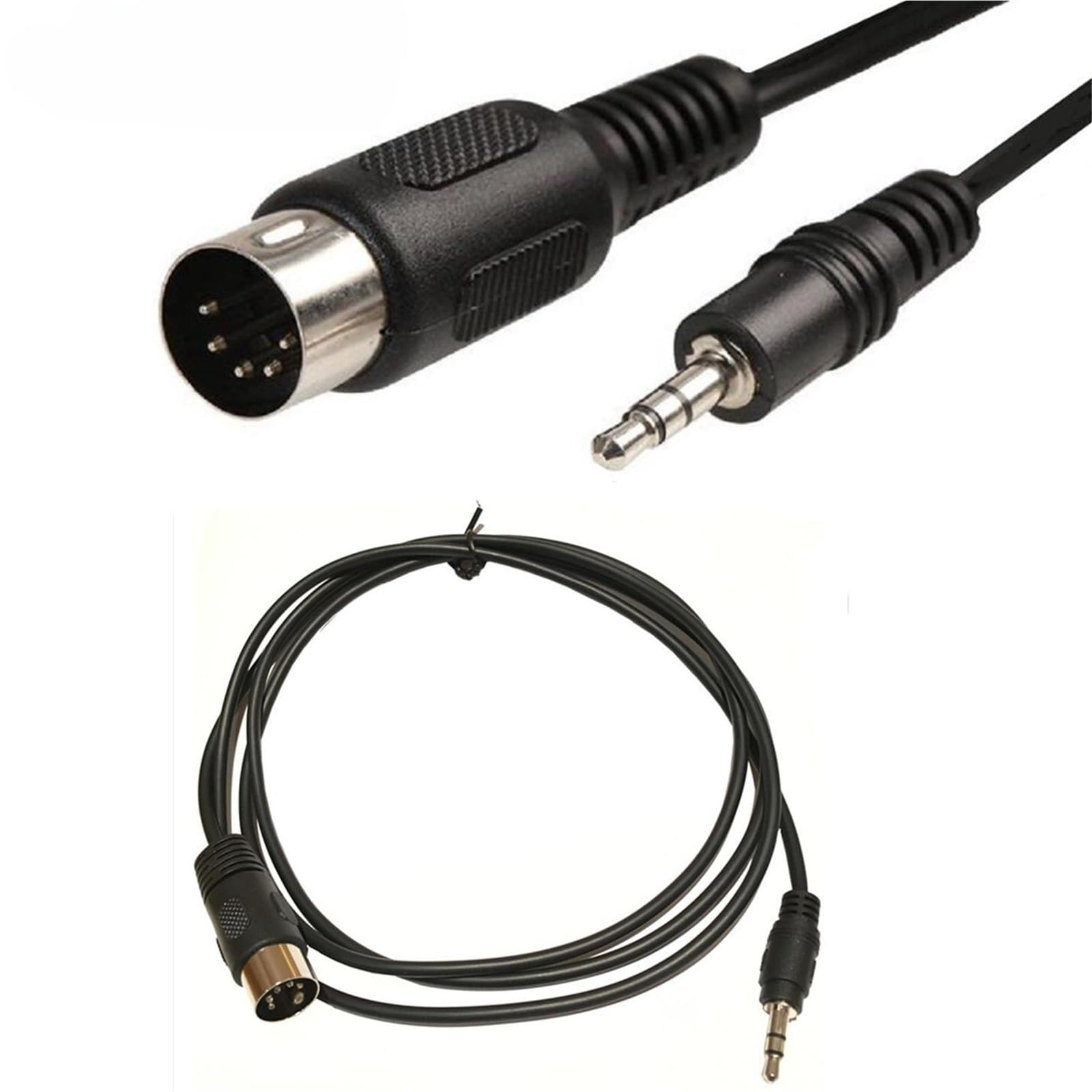 0,5 m 1,5 m 3 m linia audio 90 stopni kąt prosty DIN 5-pinowy DIN (prosty, 1,5 m)