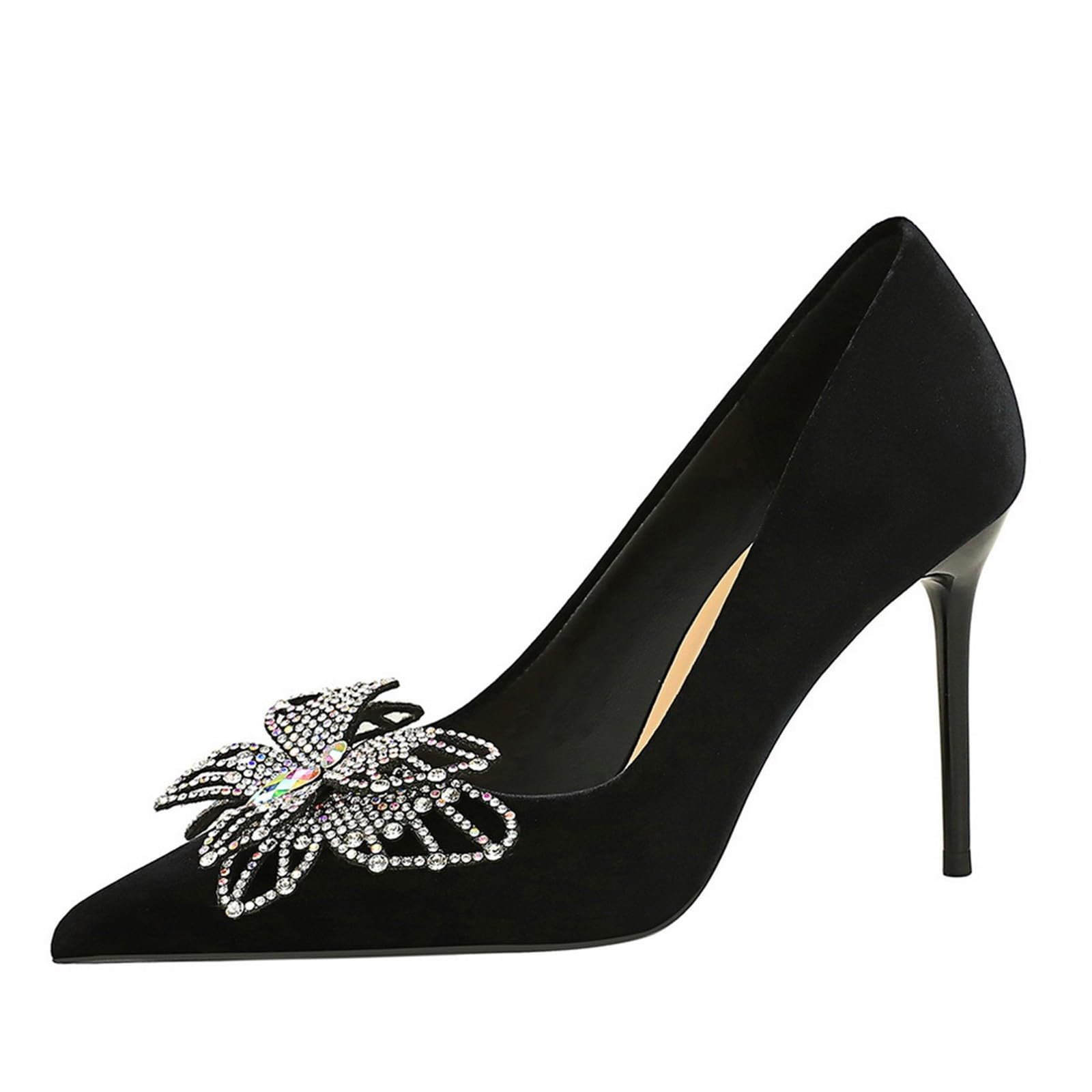 Zapatos altos de las señoras de encaje Stiletto Pumps cómodos y elegantes
