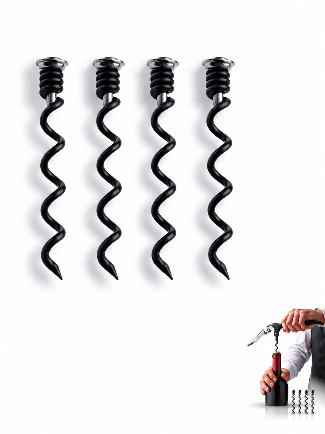 Mèche de rechange pour tire-bouchon Alipis réparer un ouvre-bouteille manuel cassé