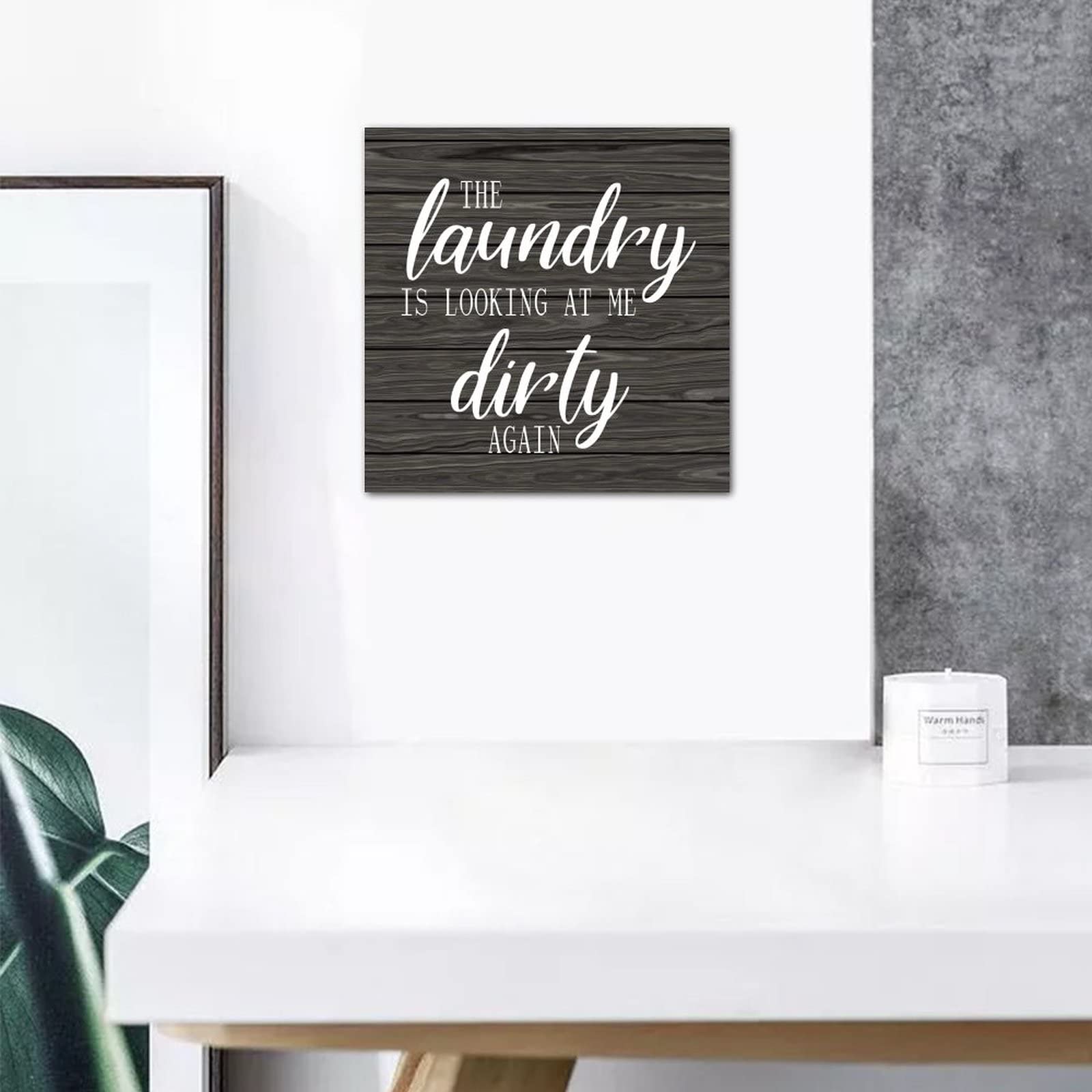 Cartello In Legno Rustico Con Scritta "I'm Feeling A Little Dirty Will You" - Decorazione Per Lavanderia E Casa