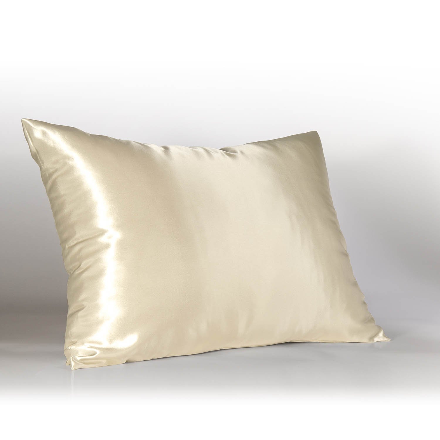 BLISSFORD Luxury Satin Pillowcase for Hair – Queen Satin Pillowcase with Zipper, Ivory (1 per Pack)