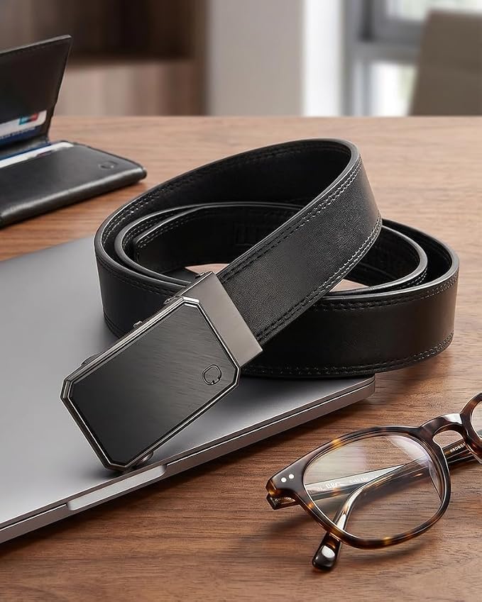 Image of CHAOREN 40mm Ratchet Belt Buckle Only for 1 3 /8 Slide Belt Strap, Automatic Click Buckle Adjustable