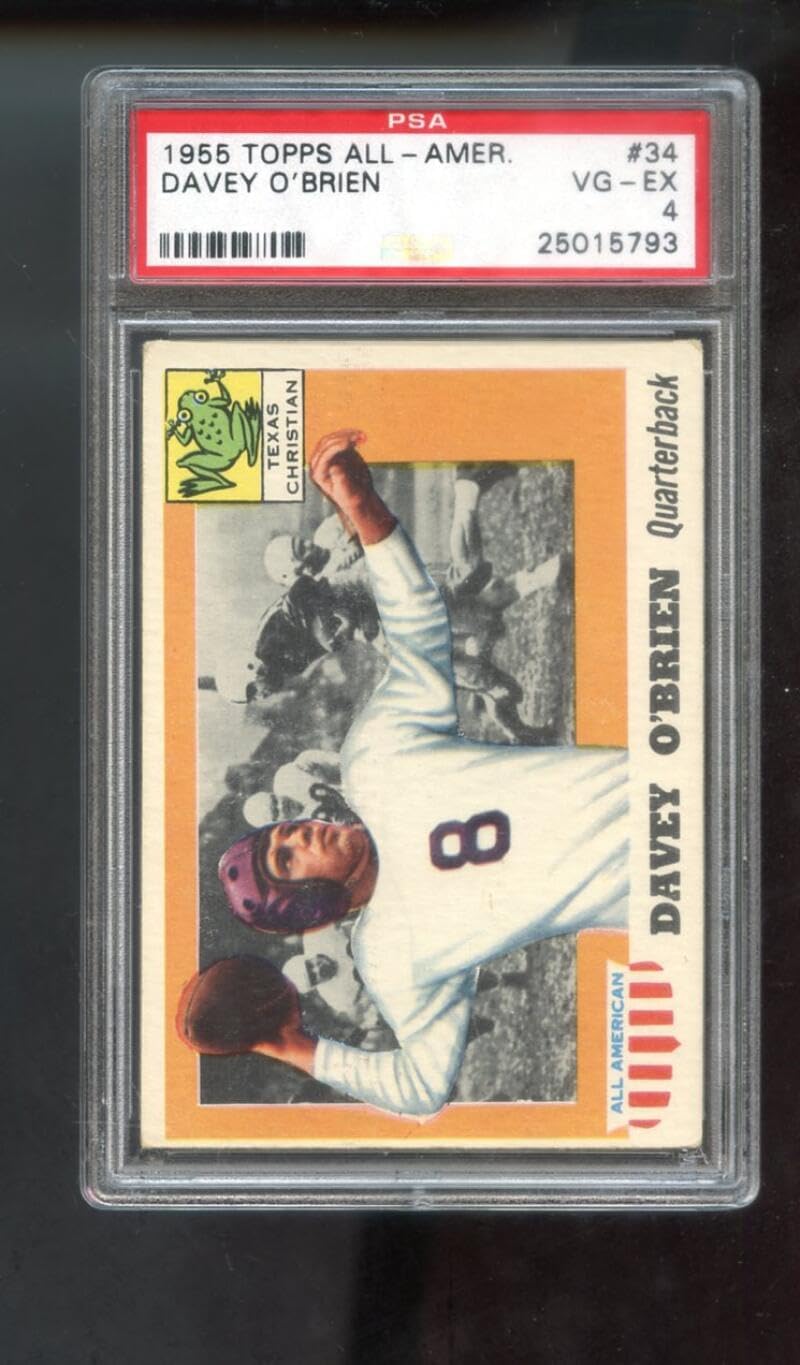 1955 Topps All-American #34 Davey O'Brien OBrien PSA 4 Graded Football Card Texas Christian