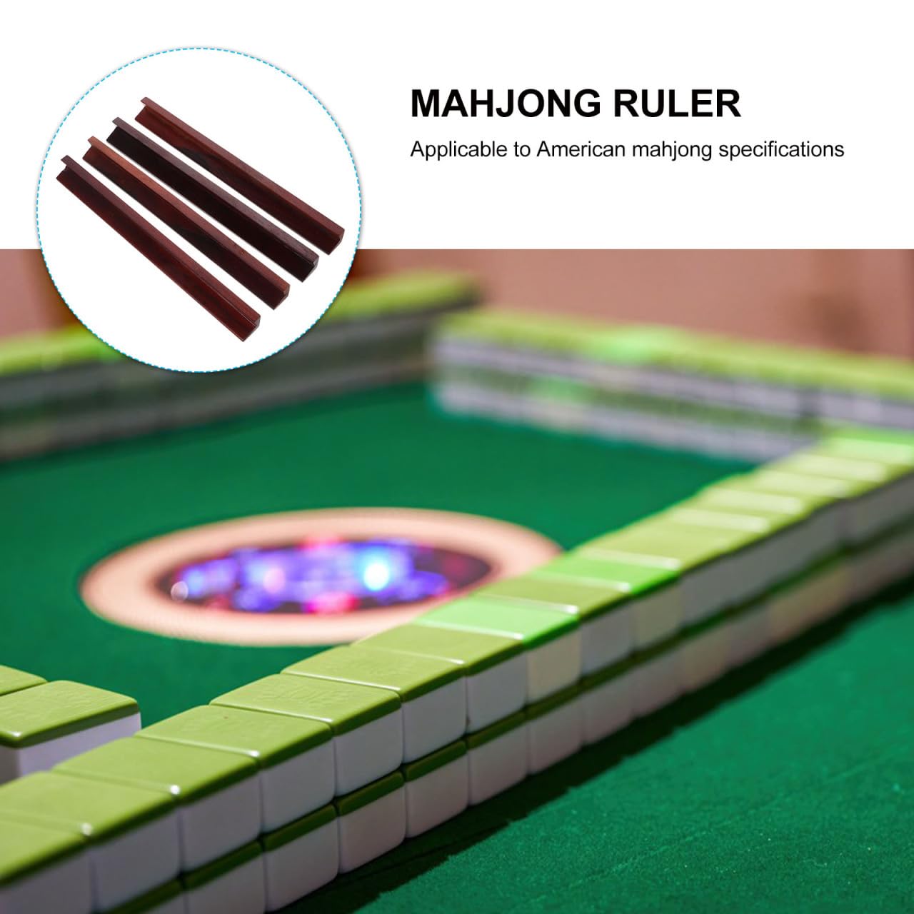 Parliky 4Pcs Wooden Mahjong Tile Racks Mini Push Tile Ruler Domino Holders for American Mahjong Game Accessories Portable Organizers - Image 4