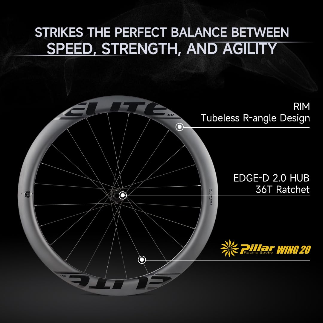 Amazon.com : ELITEWHEELS Edge 2.0 Ceramic Bearing Road Disc Carbon