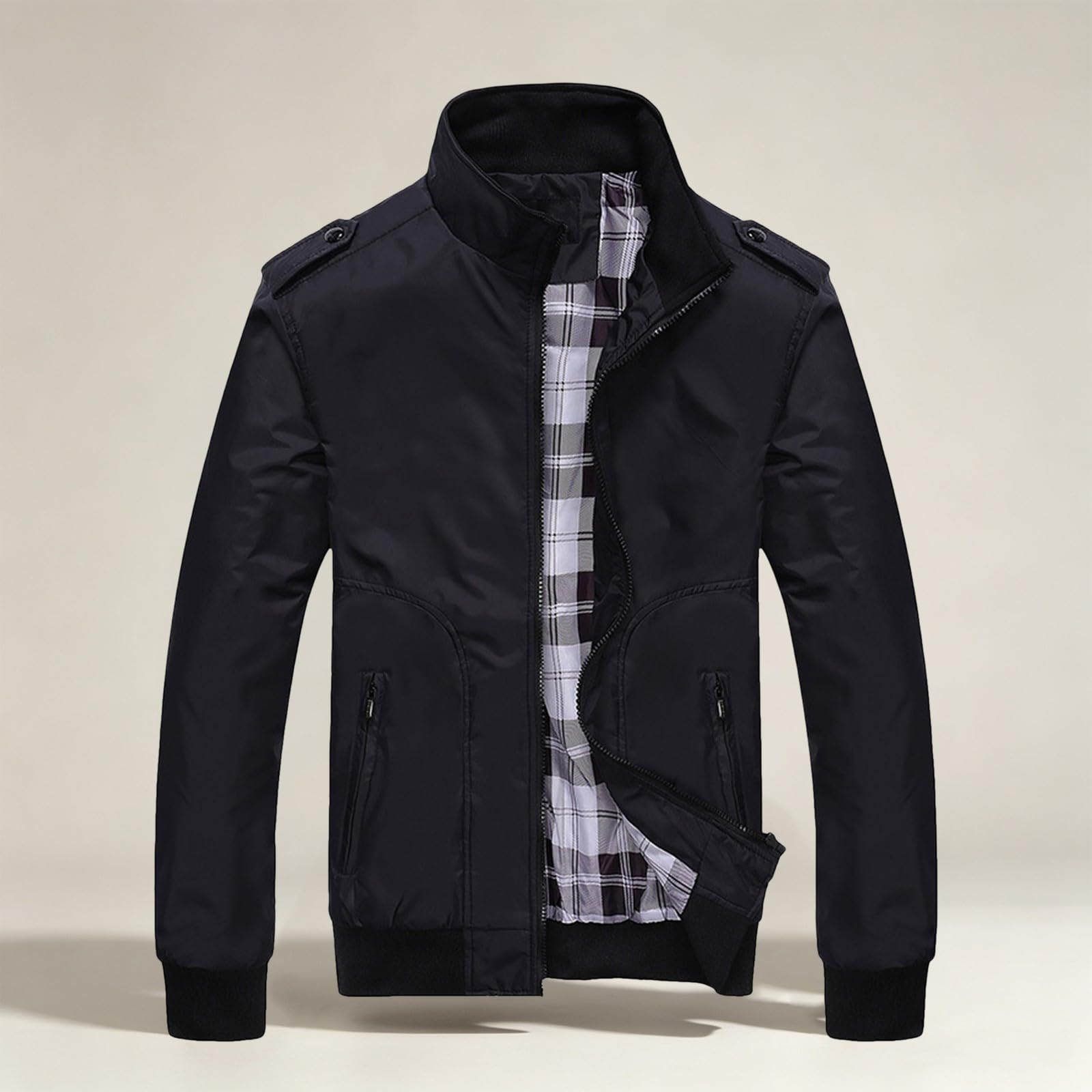 Générique Veste Homme Hiver Pardessus Coupe Vent Des Poches Décontracté Trench-Coat, Classique Pardessus Doublure Thermique D'hiver Vestes De Pour Réunions Entre Amis En Automne Et Hiver