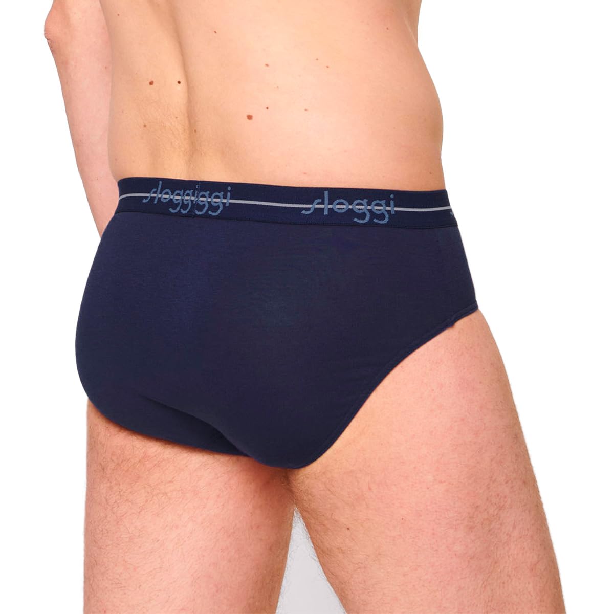 Sloggi 6er Pack Herren Midi Slips – Moderner, sportlicher Schnitt – Extra weiches Taillenband, gedoppelte Verarbeitung im Schritt – Bequeme, elastische Unterhose für optimale Bewegungsfreiheit