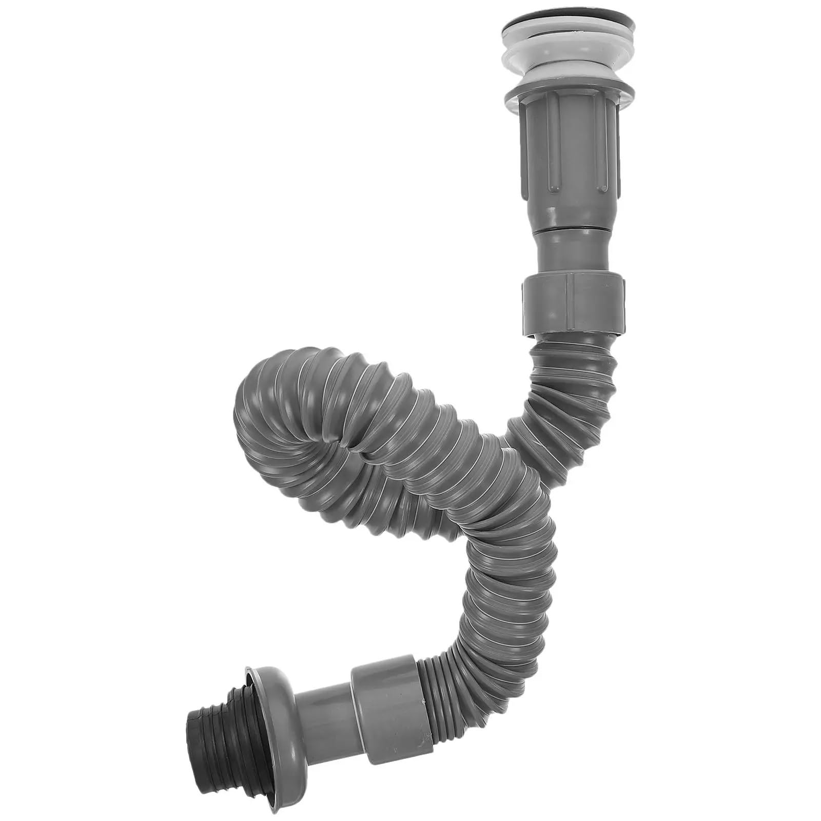 1 Stück Abflussrohr PVC Flexibler Schlauch Leichter erweiterbarer Abfall Küchenbecken Einzelwaschbecken Abflussschlauch Badezimmer Sanitärteile
