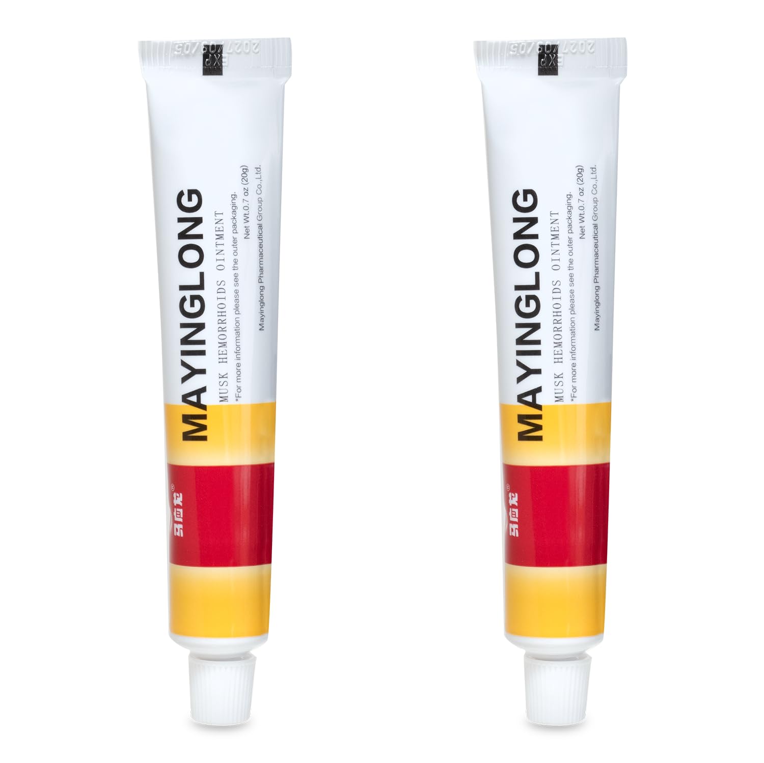 Amazon.com: Mayinglong Musk Hemorrhoids Ointment (2 x 20g Tubes), 40g ...