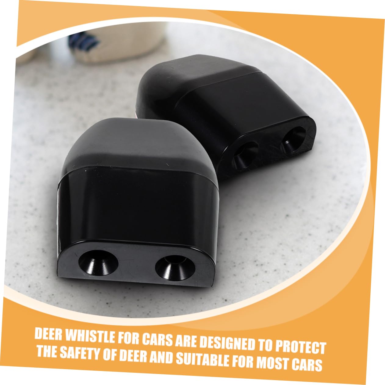 Zerodeko 5 Ensembles Sifflet Anti-cerf Avertissement De Cerf Siffler Dispositifs D'alarme De Cerf De Voiture Sifflets De Cerf Pour Voiture Sifflet De Cerf Pour Camions Abdos Noir 2 Paires*5