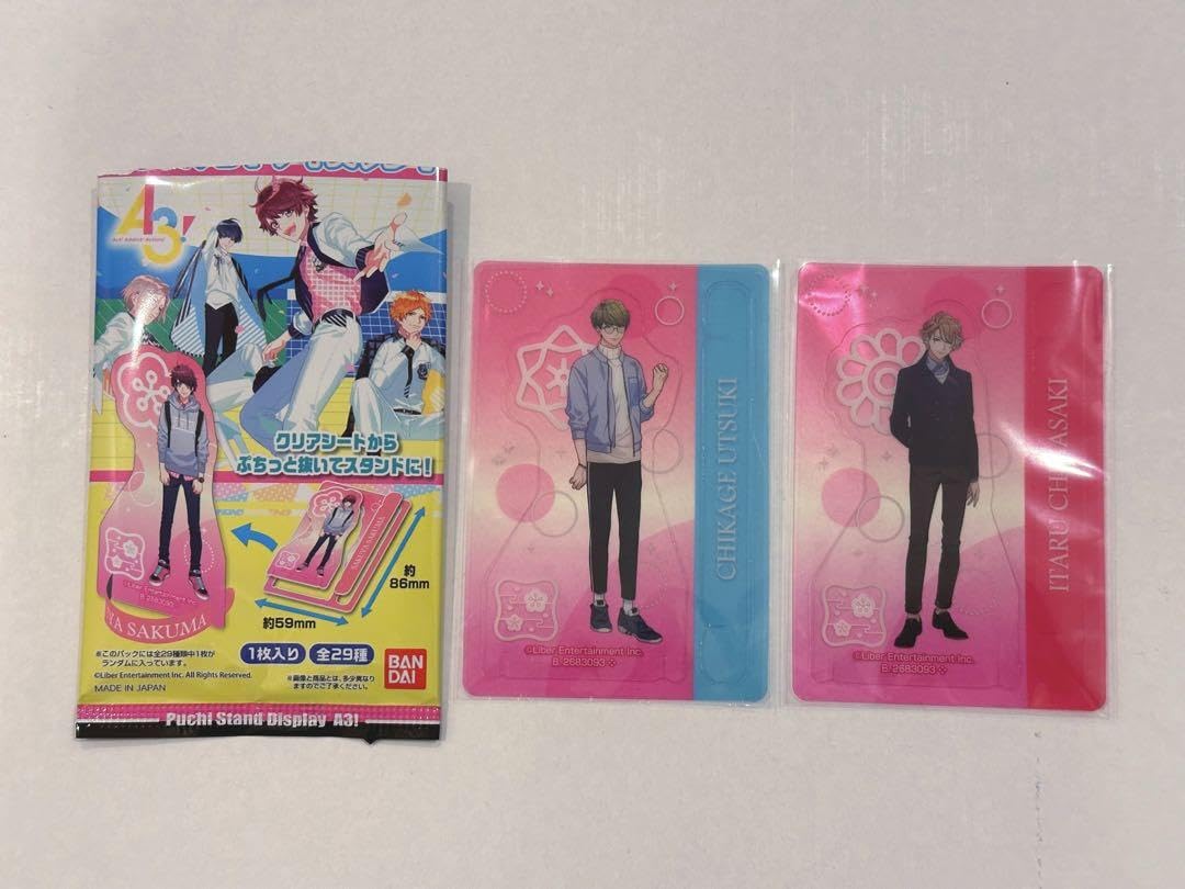 ✨値下げ中.おまけ付き✨【120枚】A3! エースリー 茅ヶ崎至 卯木千景 バッジ・ピンズ 茅ヶ崎至＆卯木千景 キャラバッジ2個セット 「A3