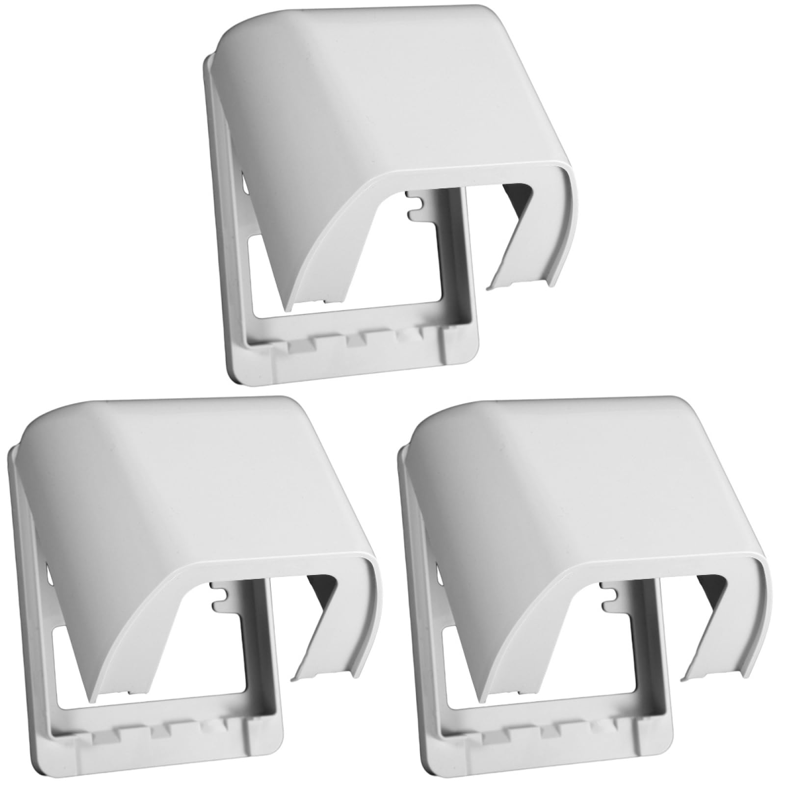 Angoily Single Outlet Covers Box, 3pcs Outdoor Waterproof Outlet Plug Cover, outlet cover weatherproof for outdoor bathroom toilet shower room