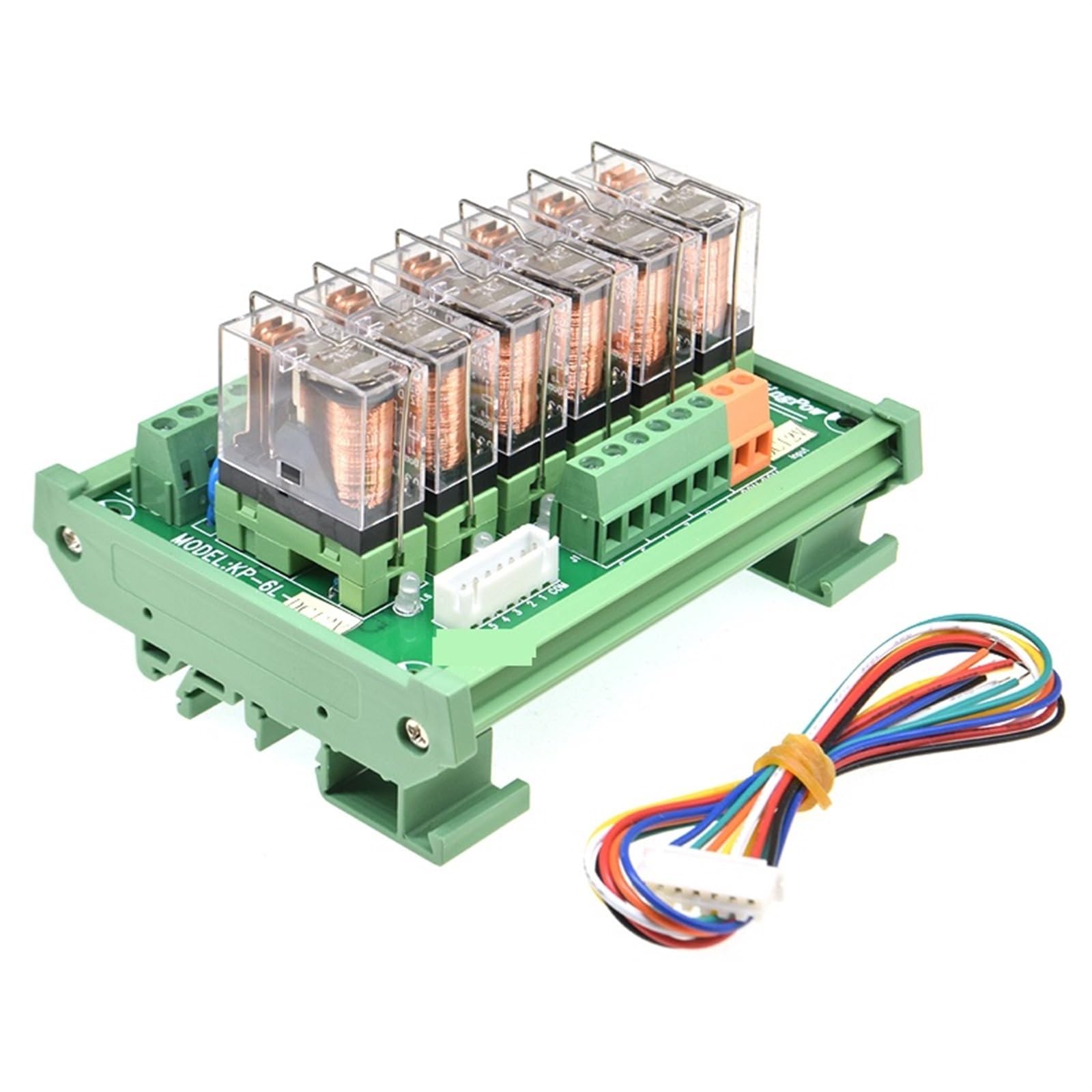 Module de relais rail DIN anti-interférence 6 canaux G2R-1-E 12V 16A SPDT - 2