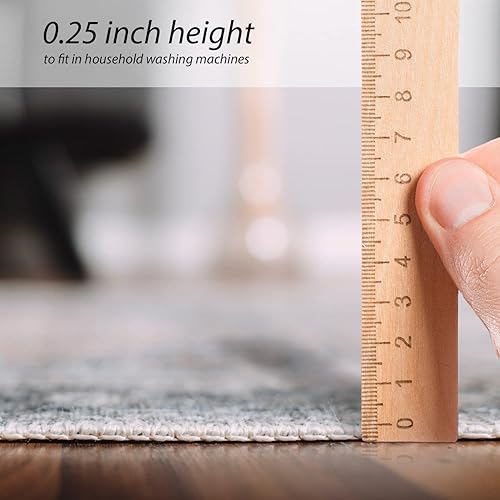 Miniatura 2 de RugOver Alfombra lavable a máquina, apta para mascotas y antideslizante, para cocina, baño, sala de estar, decoración del piso del hogar (granero