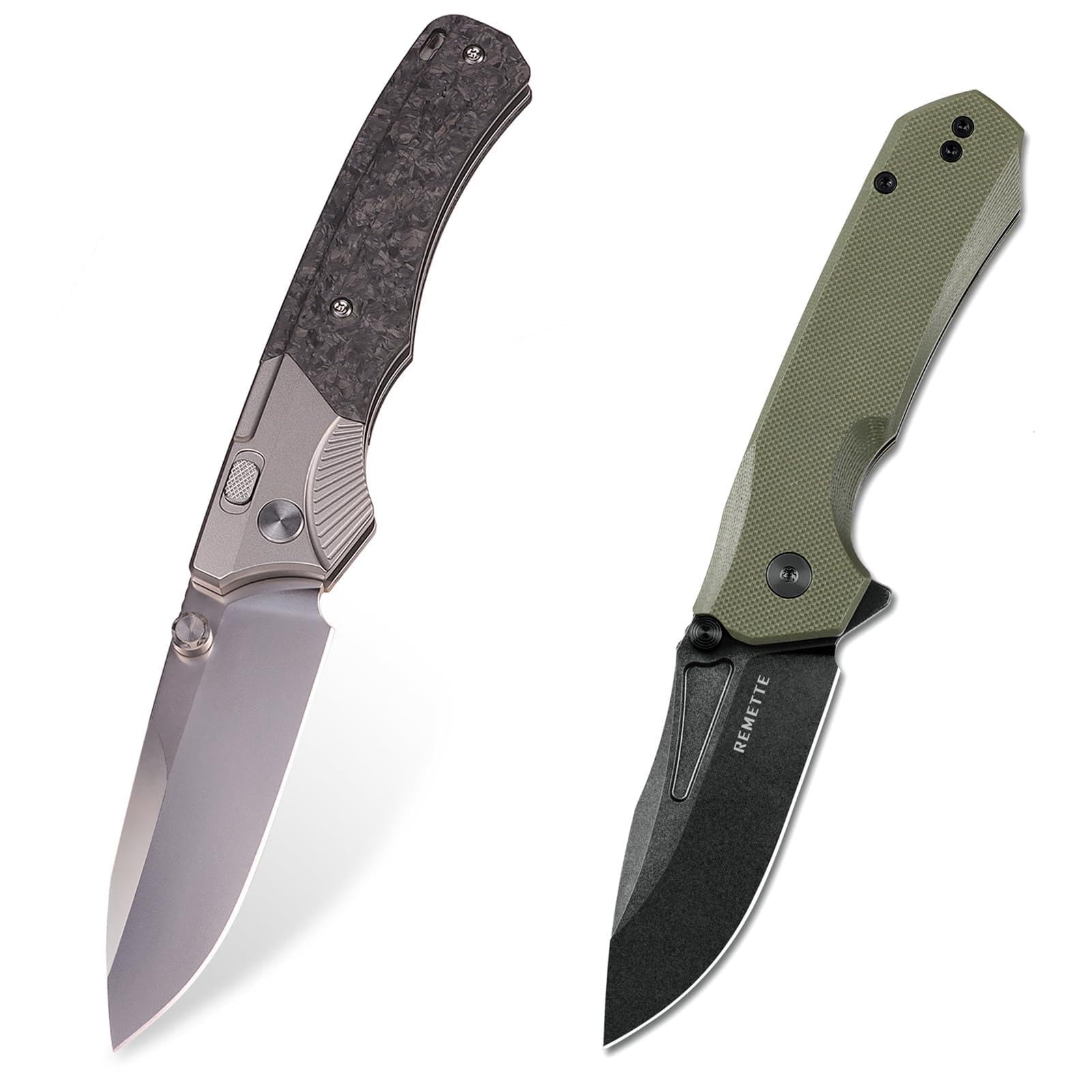 REMETTE Titanium Knife WD107 and Rhino 0210