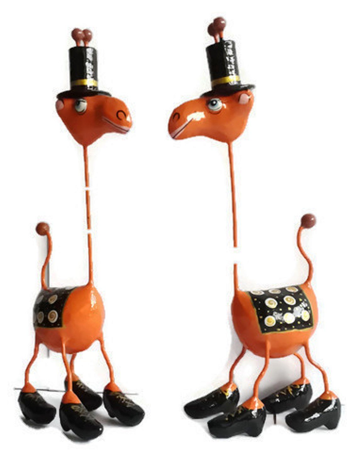 Handmade Paper Mache Animal Décor Camel Figurine - Thailand (2 in a Set)