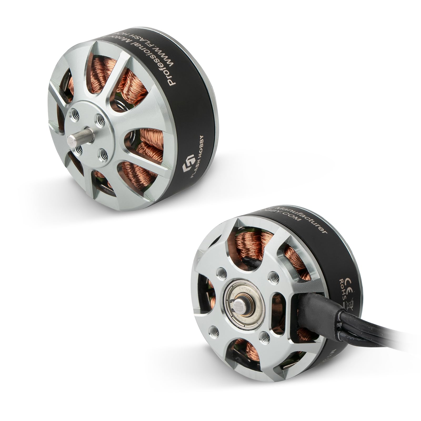 FLASH HOBBY MT3510 Motor sin escobillas Outrunner RC Motor eléctrico para RC Avión Racing Drone FPV y X Class Drone (700KV)
