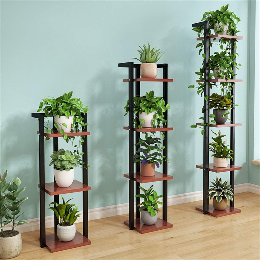 Espositore per fiori in vaso da 4 piantine con fioriera da esterno in metallo Piantane da appoggio in ceramica per fiori da interno con portafiori per esterno / interno 4 Supporto per vasi di fiori