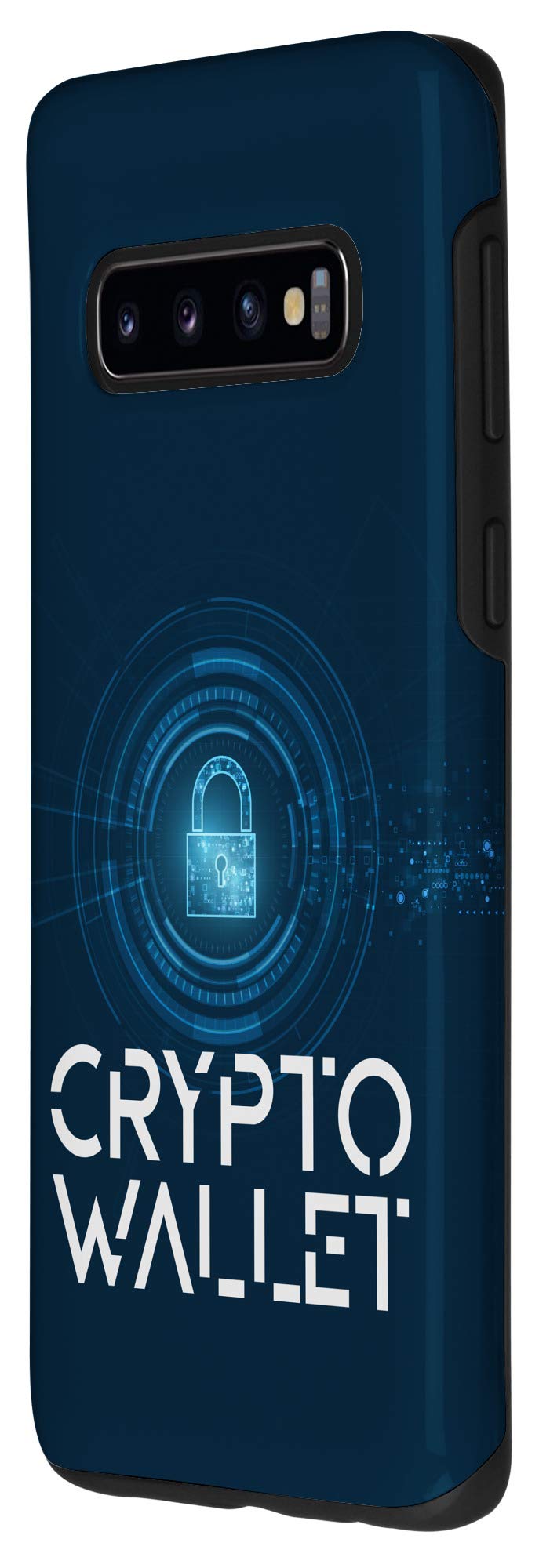 Amazon.com: Galaxy S10 Crypto Wallet con cerradura de seguridad azul marino  : Celulares y Accesorios