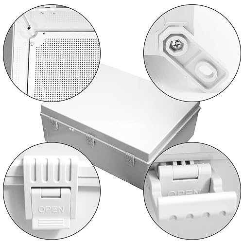 Miniatura 3 de Carcasa de plástico impermeable IP67 de gran tamaño para caja de conexiones eléctricas, carcasa de plástico ABS eléctrico, carcasa de plástico