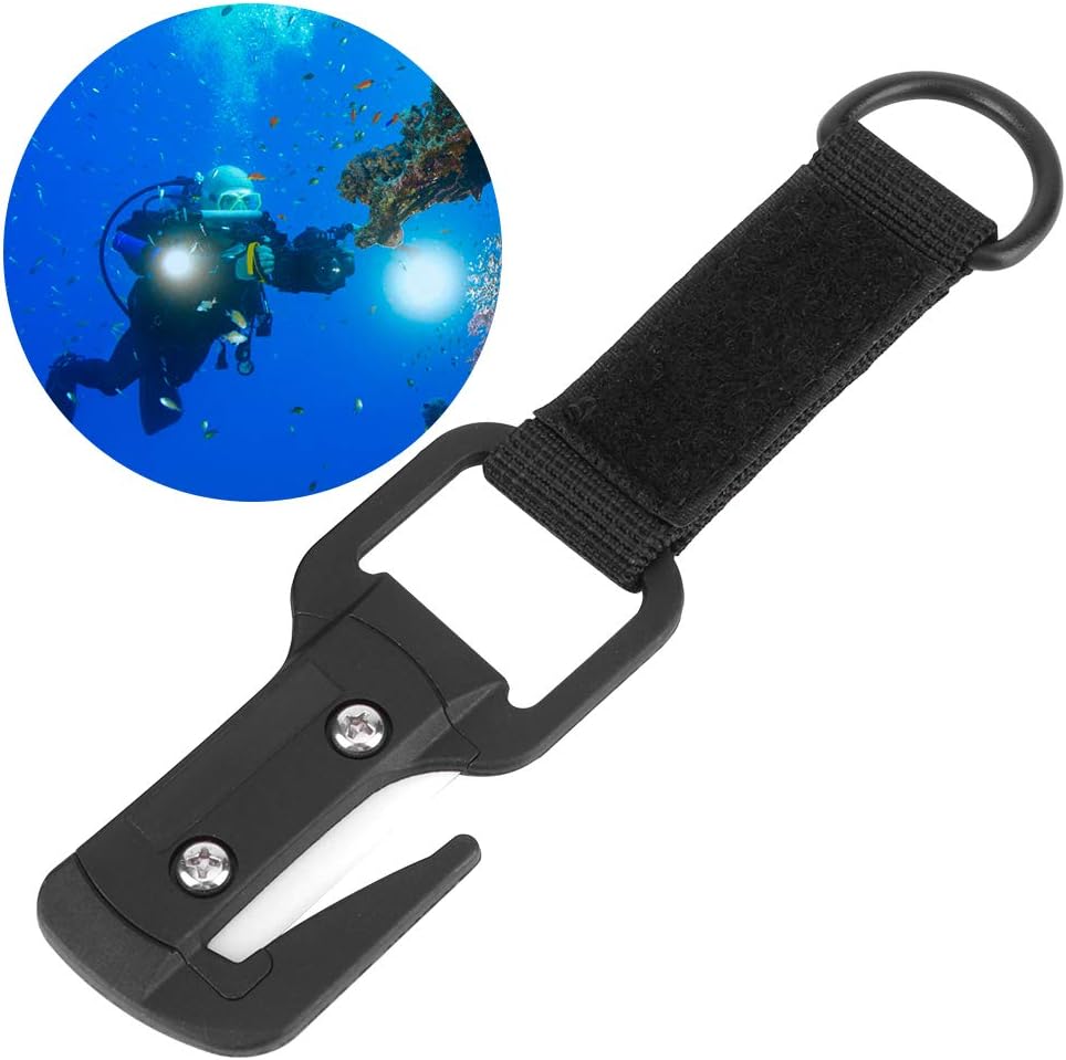 Ceramic Line Cutter, Portable Scuba Diving Underwater Ceramics Wire Line Cutter, Line Cutter with Storage Bag, Line CutterClean Up Tool