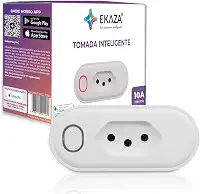 EKAZA TOMADA INTELIGENTE 10A, WI-FI, COMPATIVEL COM GOOGLE ASSISTENTE E ALEXA – T206