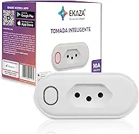 EKAZA TOMADA INTELIGENTE 10A, WI-FI, COMPATIVEL COM GOOGLE ASSISTENTE E ALEXA – T206
