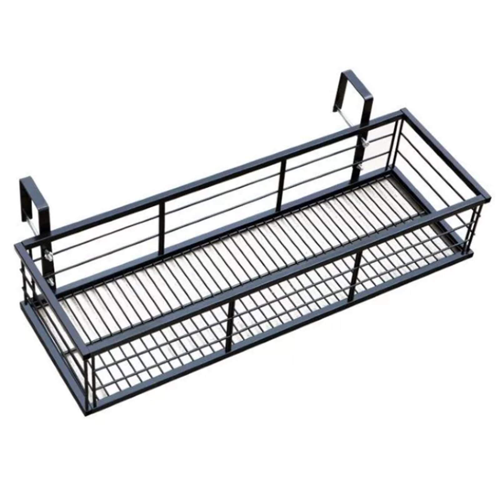 Whsmke Balcony Plant Display Rack, Railings Hanging Flower Pot Holder