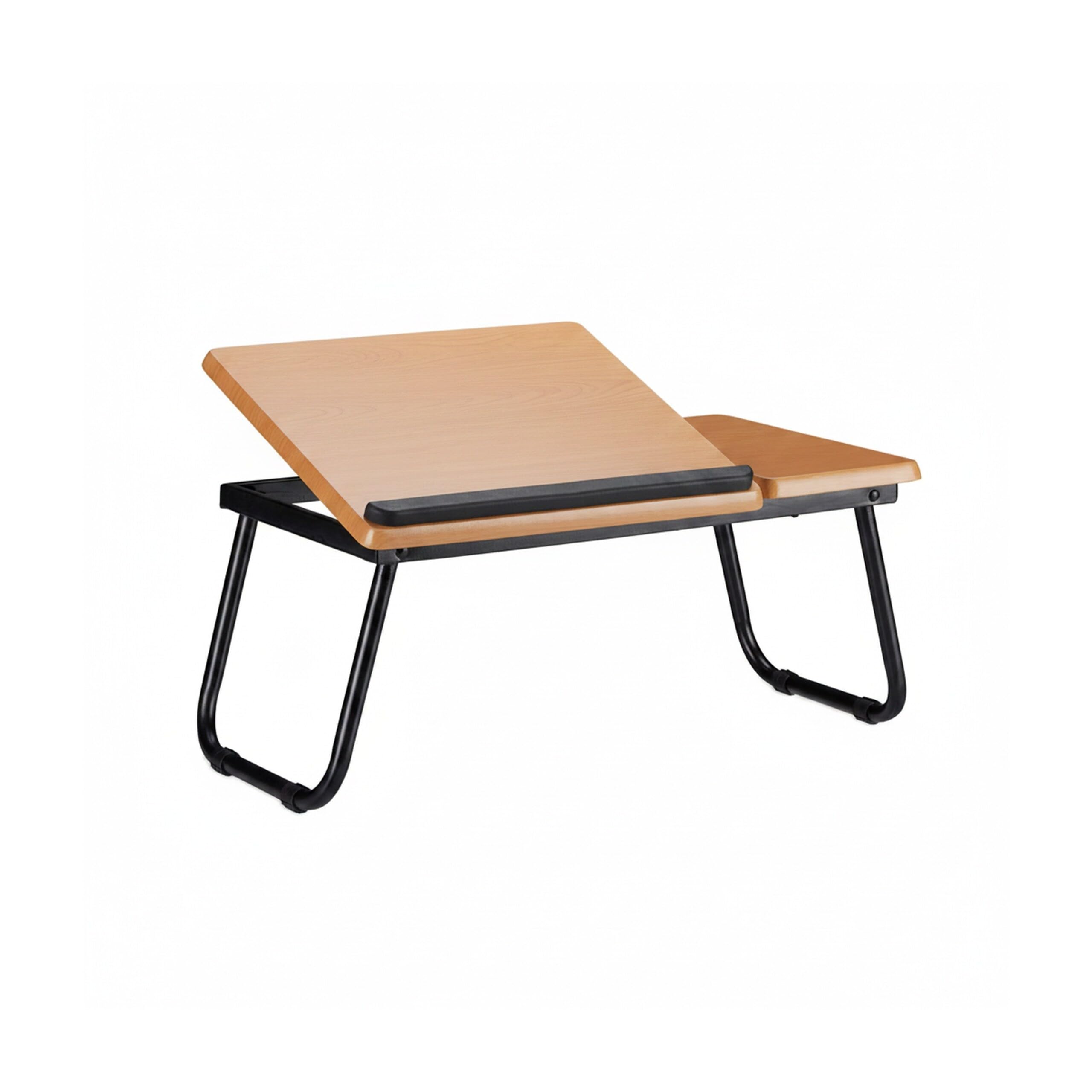 Relaxdays stolik pod laptopa z regulowanym blatem, podstawka na kolana, tacka do łóżka, stojak 23,5x56,3x31,6cm, brązowy