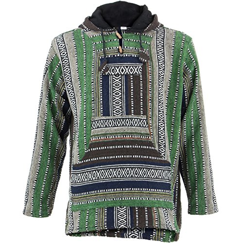 LOUDelephant Sweat à capuche Baja en coton tissé - Vert - Medium Cover