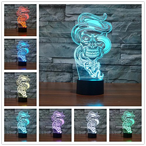 USB 3D USB Desk Table Tamp Room Decoration Bedroom LED Acrylic Night Light Children Kids Gift Cartoon Anime Game Movie Character Logo Cute Monster Animal
