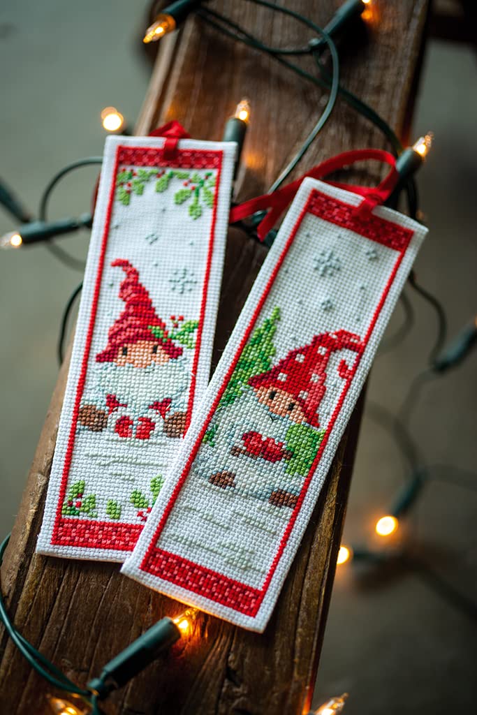 Kit Broderie Point De Croix Marque-Page DIY - Lot De 2 Modèles Phares, Complet Avec Fil DMC Et Toile Zweigart | Loisir Créatif Adulte