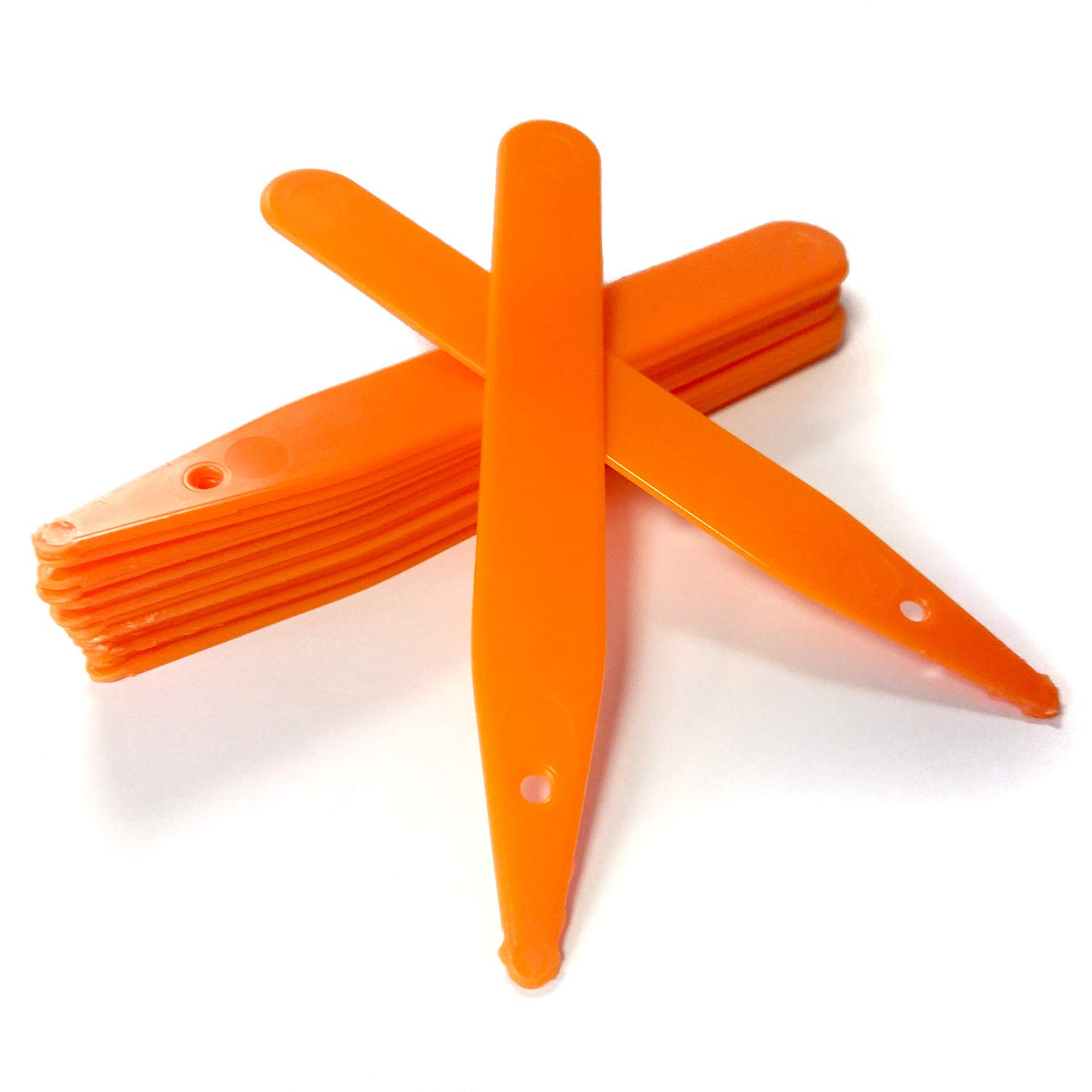 Elixir Gardens 10cm/4" Plastic Resuseable Plant/Flower Stick-in Labels/Tags | Orange x 100 โ image 1