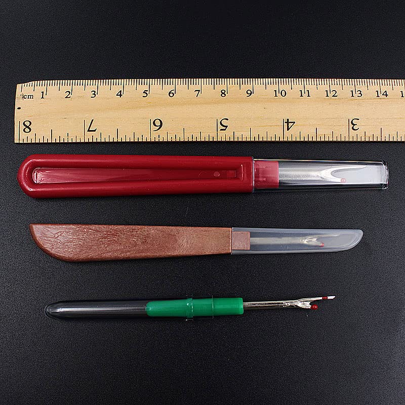 Thread Cutter Seam Ripper Stitch Unpicker Sewing Tools Plastic Handle Craft Tool Sewing Accessoriess 4pc/Set - (Color: Multi, Size: M)